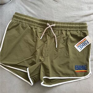 Men's BIKE Olive Green Shorts